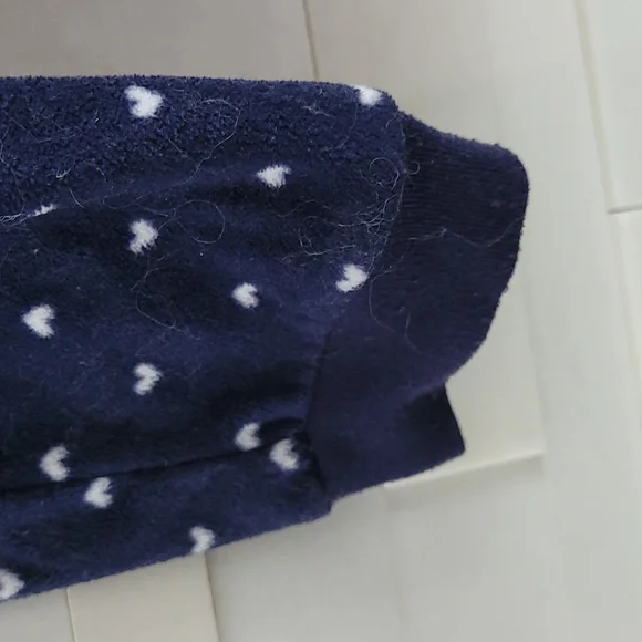 Carter's WARM HOODED FLEECE ONE PIECE BLUE WITH PINK HEARTS SIZE18 MONTHS - Picture 5 of 11